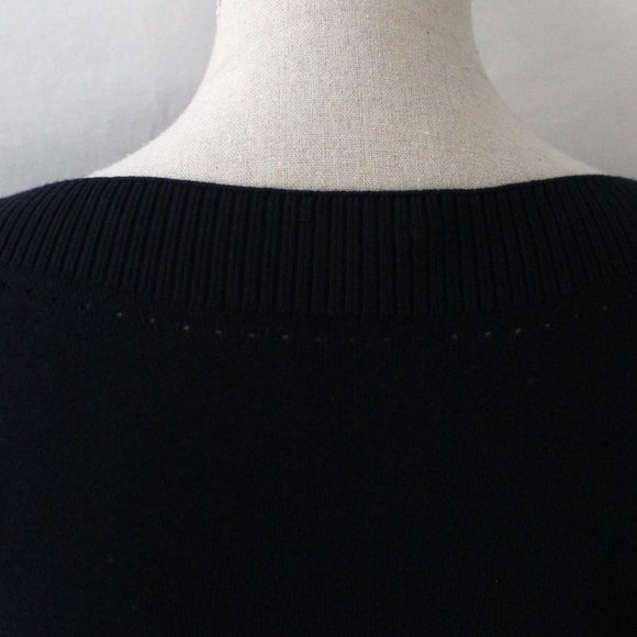 TALBOTS Size L Navy Blue 60%Cotton 40% Rayon Excellent! - Picture 6 of 11